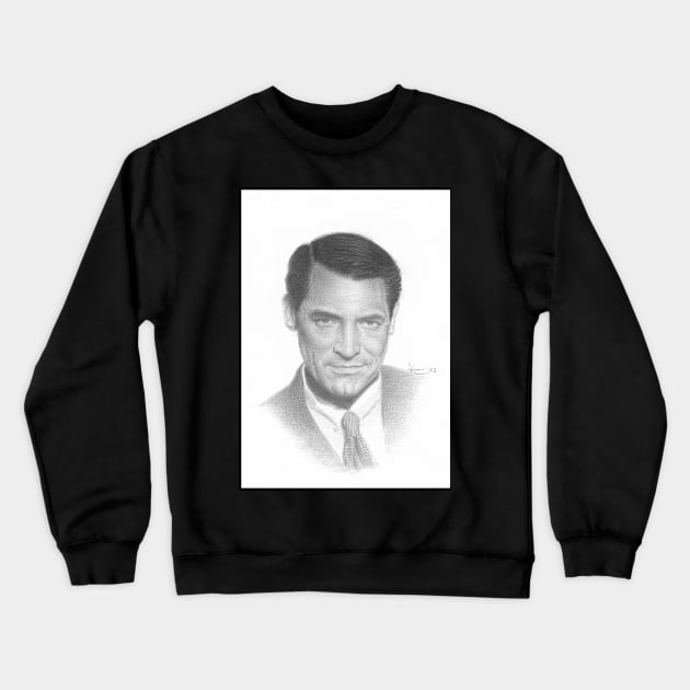 Cary Grant Crewneck Sweatshirt by jkarenart